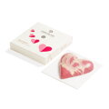 Srdiečko z RUBY čokolády plnené mandľovo-malinovou pralinkou (100g)