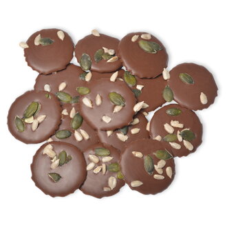 ChocoChips - Mléčná čokoláda se slunečnicí a dýní (800g)