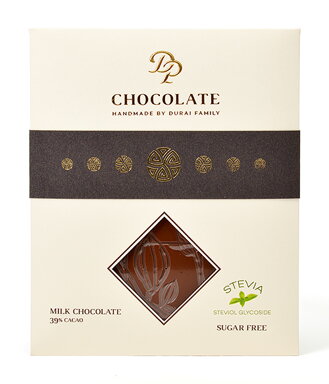 Tabulková čokoláda Basic bez cukru mléčná 39% (70g)