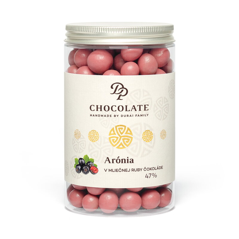 Dražé - Arónia v mliečnej čokoláde RUBY (300g)