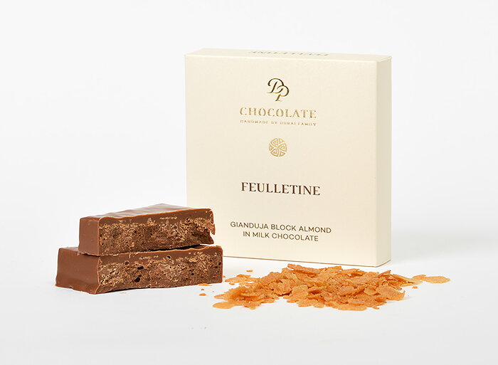 Gianduja Block Almond Feulletine (30g) Gianduja Block Almond Feulletine (30g)