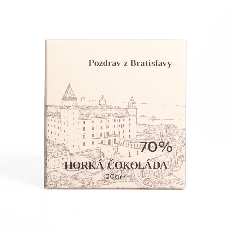 Čokoláda horká (20g) Bratislava (balenie 60ks)