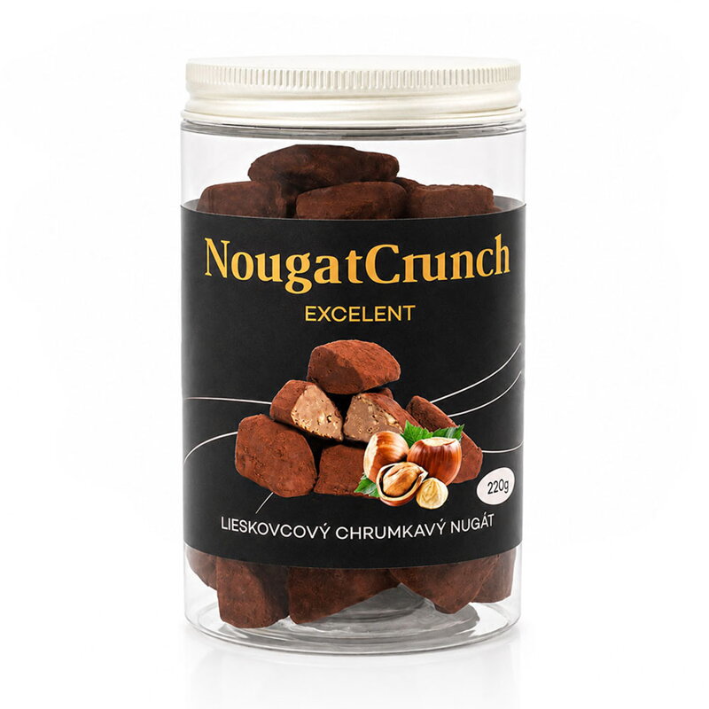 Lískový křupavý nugát (220g)