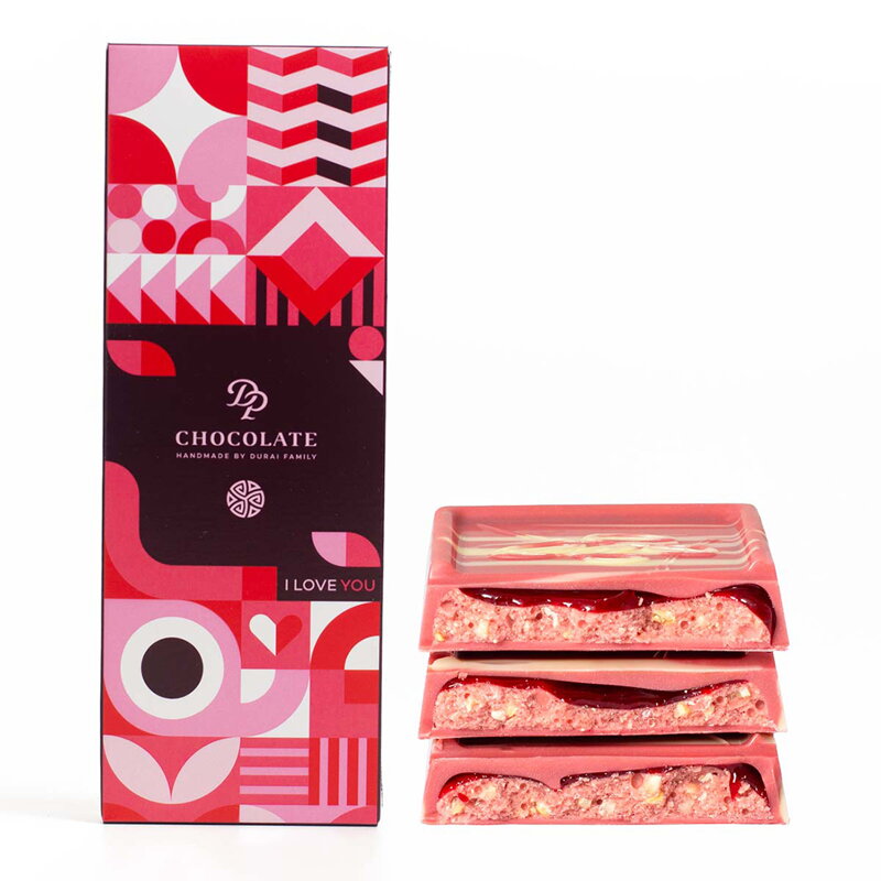 Tabuľka Creamy Crunch – Malinová s kešu orechmi (100g)