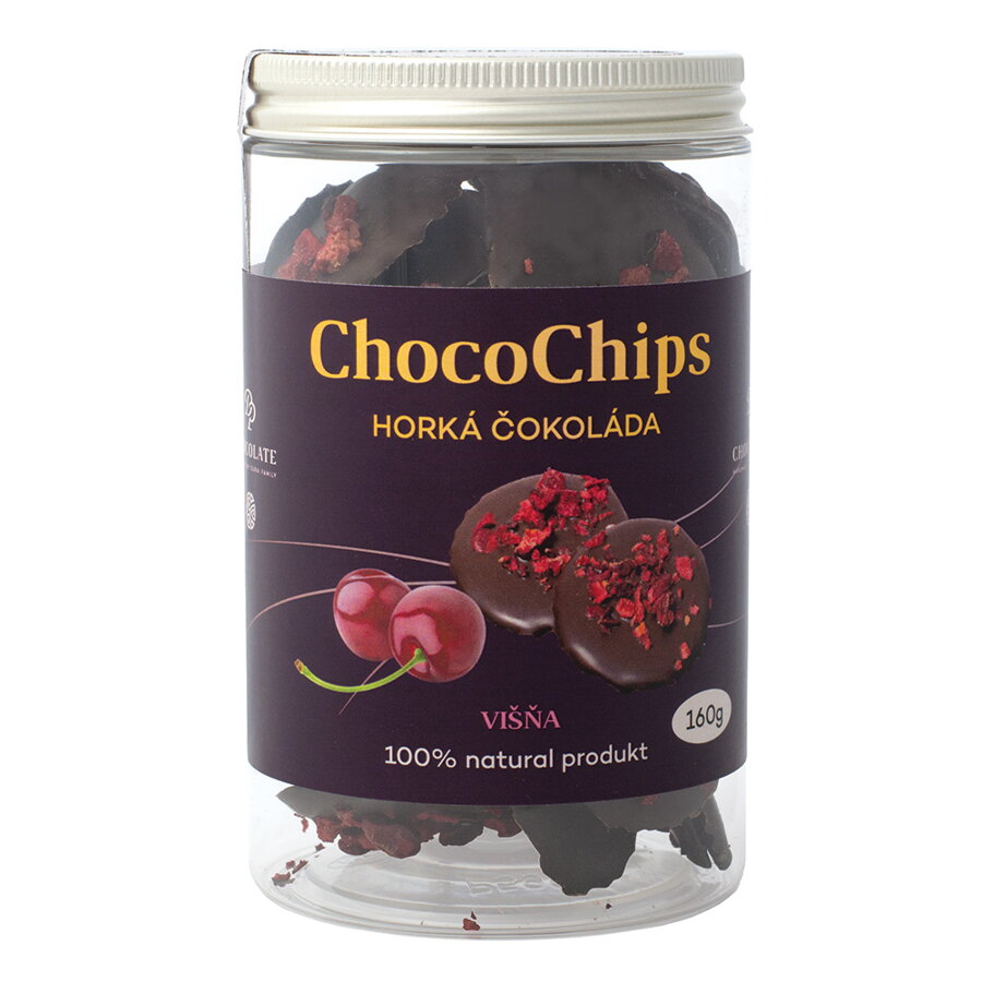 ChocoChips - Hořká čokoláda s višněmi (800g)