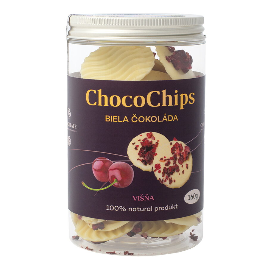ChocoChips - Bílá čokoláda s višněmi (800g)