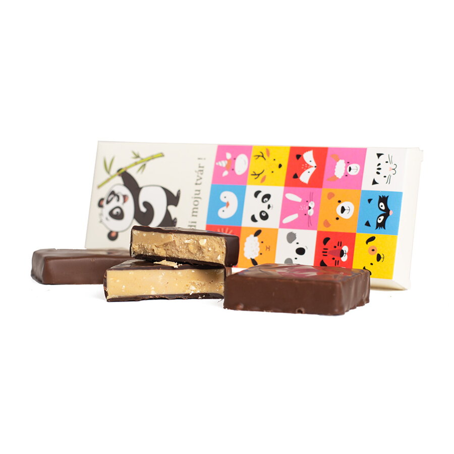 Gianduja bloky – Panda (3 x 30g)