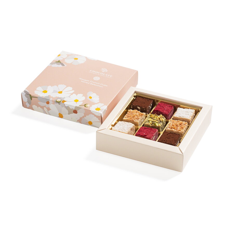 Nougat Crunch Cube - kvetinový vzor (90g)