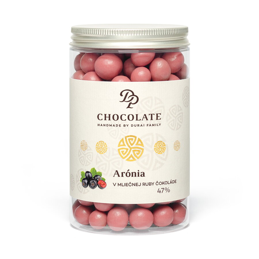 Dražé - Arónia v mliečnej čokoláde RUBY (300g)