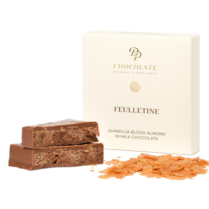 Gianduja Block Almond Feulletine (30g)