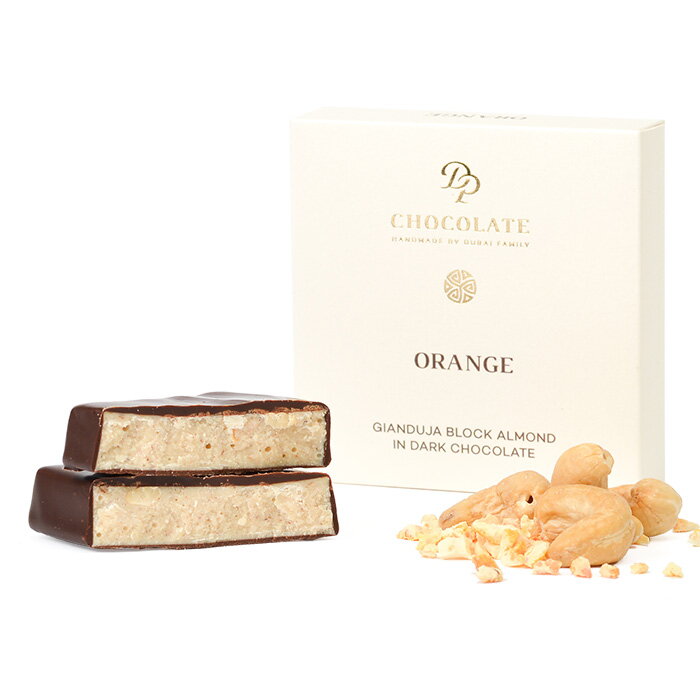 Gianduja Block Almond Orange (30g) (balenie 5ks)