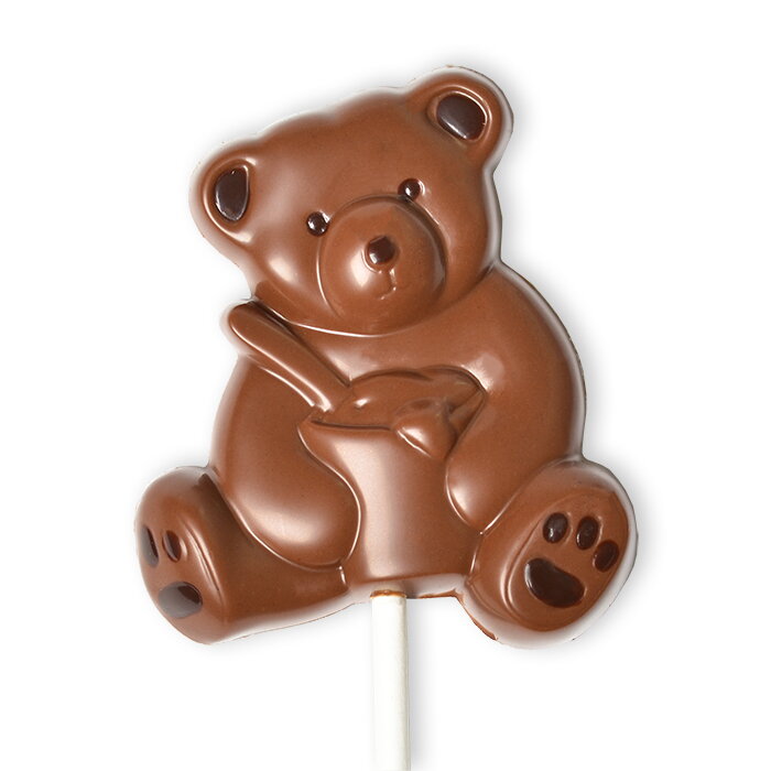 Lízátko Medvídek z mléčné čokolády (20g)