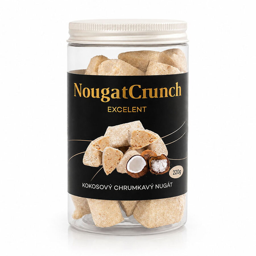 Kokosový křupavý nugát (220g)