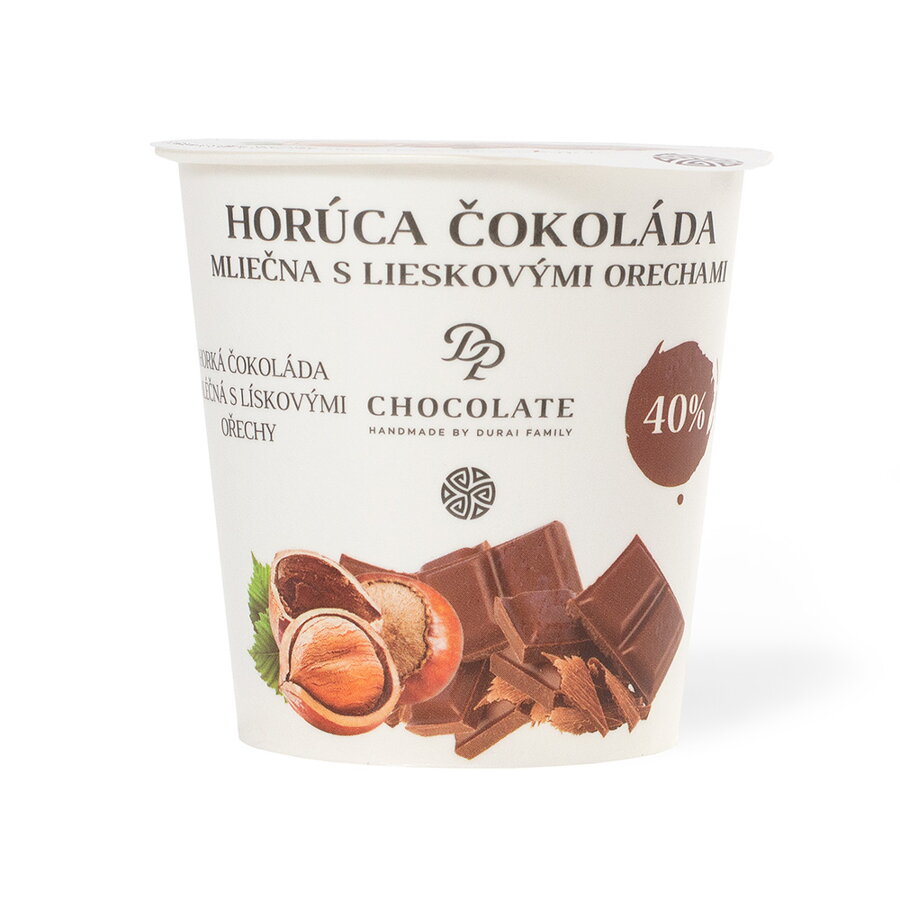 Tekutá čokoláda s lískovci v kelímku (60g)