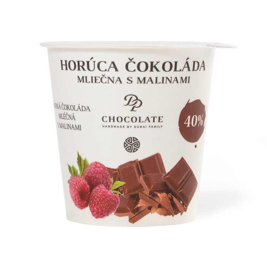 Tekutá čokoláda s malinami v kelímku (60g)