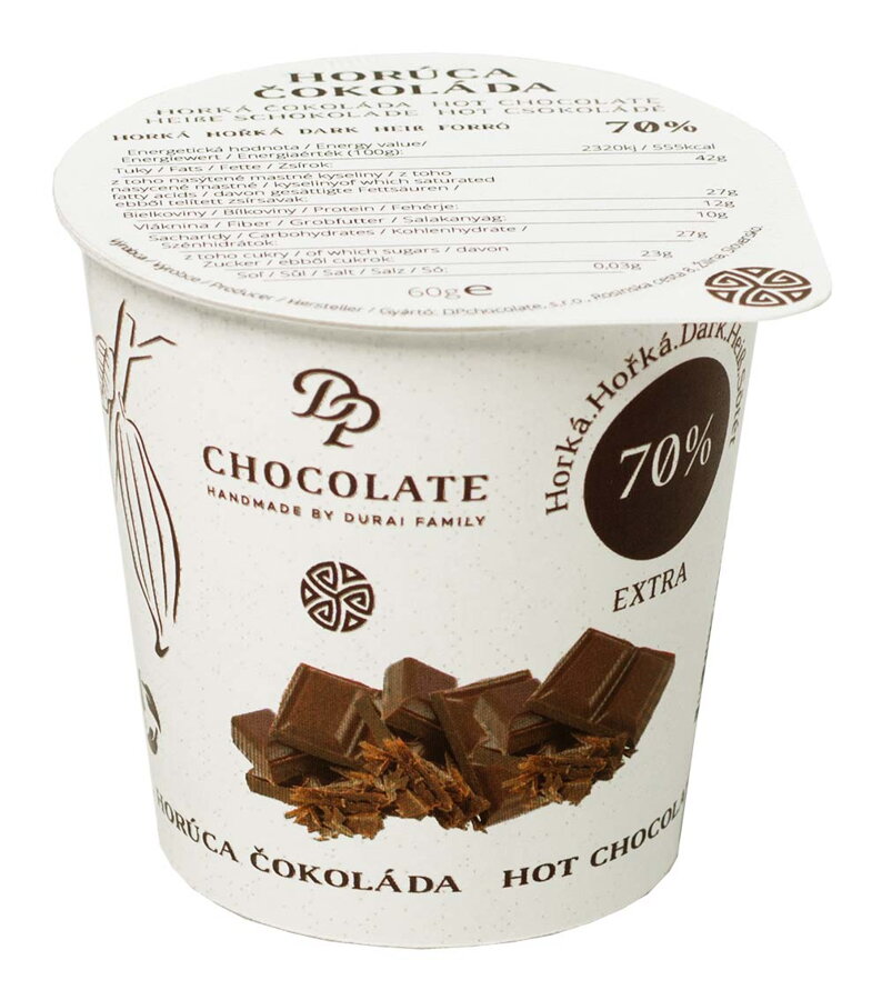 Tekutá čokoláda v tégliku extra horká (60g)