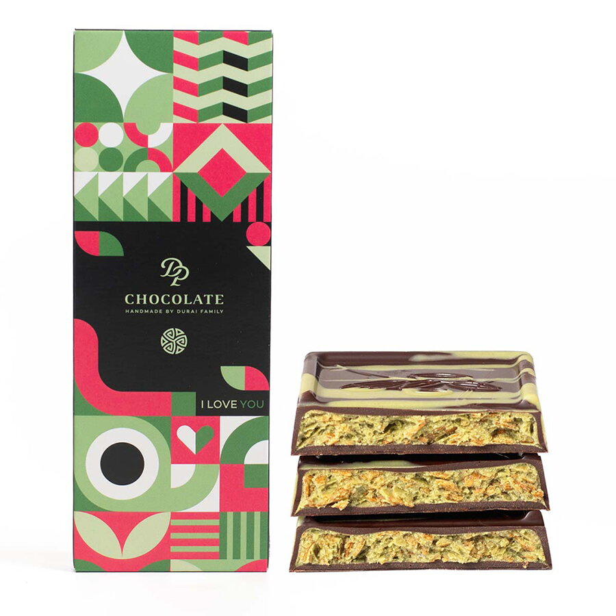 Creamy Crunch Valentýn – Pistáciová s francouzskou palačinkou (100g)